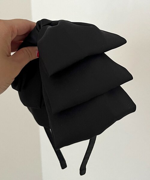 prose verse（プロズヴェール）の「ビッグリボンカチューシャ（カチューシャ・レディース・ブラック・FREE）」の4枚目の写真