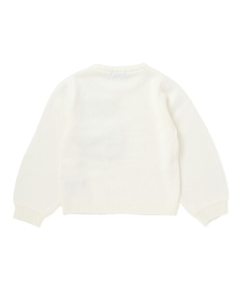 BeBe（ベベ）の「BIGリボンモチーフニットプルオーバー（ニット/セーター・キッズ・オフホワイト/ブラック・110cm/130cm/140cm/120cm/150cm/100cm）」の10枚目の写真