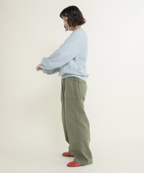 CHILD WOMAN（チャイルドウーマン）の「30/10裏毛 馬術クラブプリントスウェット（スウェット・レディース・グリーン/サックスブルー/アイボリー・FREE）」の9枚目の写真