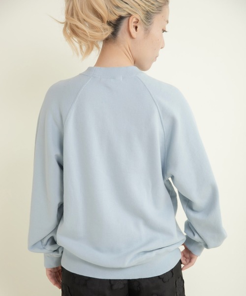 CHILD WOMAN（チャイルドウーマン）の「30/10裏毛 馬術クラブプリントスウェット（スウェット・レディース・グリーン/サックスブルー/アイボリー・FREE）」の13枚目の写真