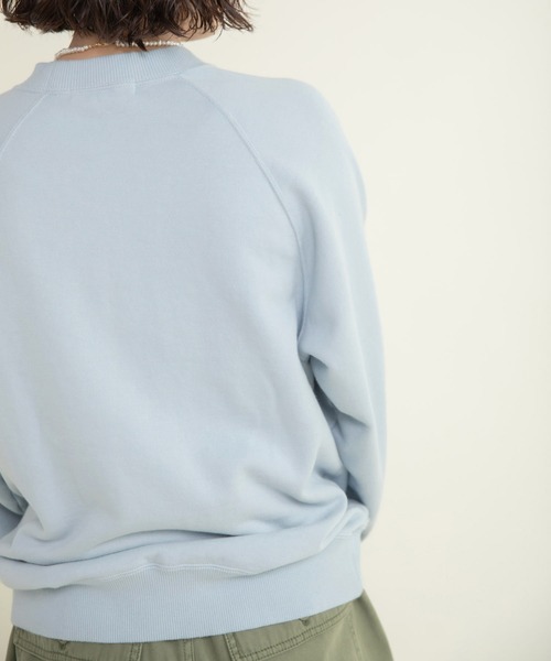 CHILD WOMAN（チャイルドウーマン）の「30/10裏毛 馬術クラブプリントスウェット（スウェット・レディース・グリーン/サックスブルー/アイボリー・FREE）」の6枚目の写真