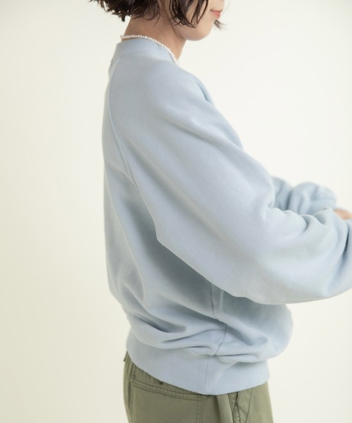 CHILD WOMAN（チャイルドウーマン）の「30/10裏毛 馬術クラブプリントスウェット（スウェット・レディース・グリーン/サックスブルー/アイボリー・FREE）」の5枚目の写真