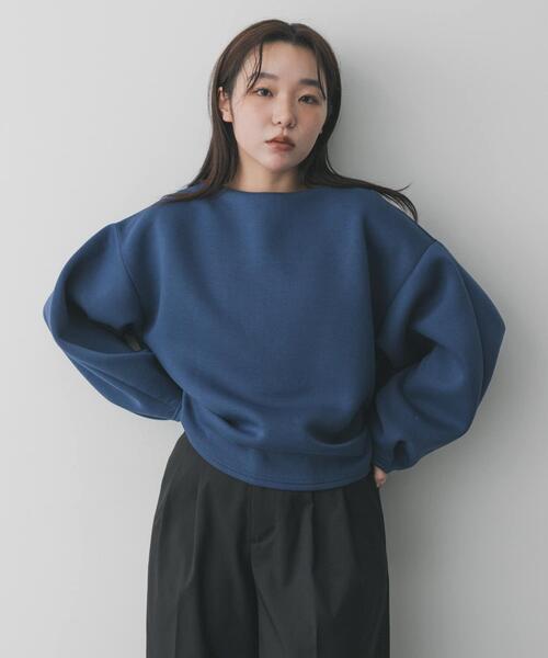 SENSE OF PLACE by URBAN RESEARCH（センスオブプレイスバイアーバンリサーチ）の「コクーンスリーブカットトップ（Tシャツ/カットソー・レディース・ブラック/アイボリー/ブルー・ONE）」の3枚目の写真