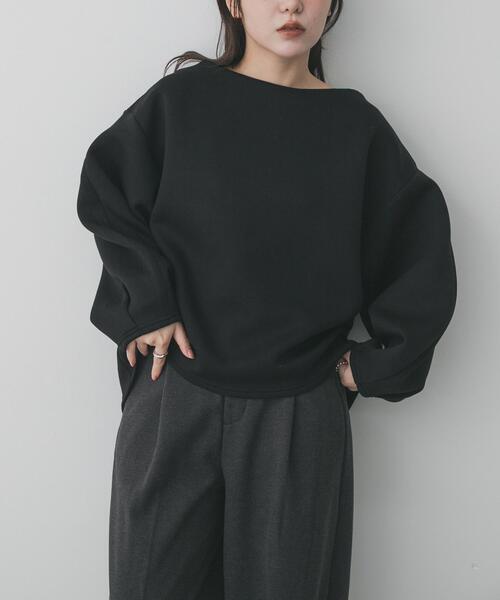 SENSE OF PLACE by URBAN RESEARCH（センスオブプレイスバイアーバンリサーチ）の「コクーンスリーブカットトップ（Tシャツ/カットソー・レディース・ブラック/アイボリー/ブルー・ONE）」の2枚目の写真