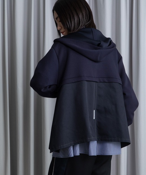 MARECHAL TERRE（マルシャルテル）の「ポケットフーディー（パーカー・レディース・ブラック/アイボリー/グレー系/ネイビー・MEDIUM）」の19枚目の写真