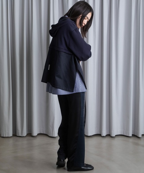 MARECHAL TERRE（マルシャルテル）の「ポケットフーディー（パーカー・レディース・ブラック/アイボリー/グレー系/ネイビー・MEDIUM）」の21枚目の写真