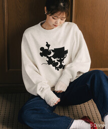FREAK'S STORE（フリークスストア）の「限定展開 FREAK'S STORE×前田亜美/Disney/Mickey Mouse/ミッキーマウス/フロッキー プリント スウェット（スウェット・レディース）」