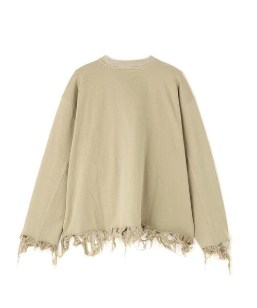 DANKE SCHON（ダンケシェーン）の「DankeSchon/ダンケシェーン/CUT FRINGE SWEAT EMBLEM（スウェット・レディース・ベージュ/ブラック・M/L）」の11枚目の写真