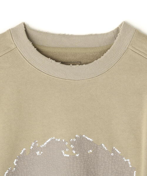 DANKE SCHON（ダンケシェーン）の「DankeSchon/ダンケシェーン/CUT FRINGE SWEAT EMBLEM（スウェット・レディース・ベージュ/ブラック・M/L）」の12枚目の写真