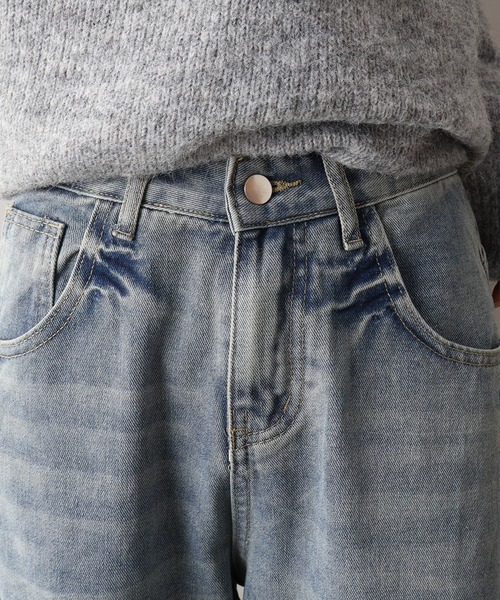 SpRay（スプレイ）の「デニムバレルパンツ（デニムパンツ・レディース・ブルー・SMALL/MEDIUM/LARGE）」の6枚目の写真