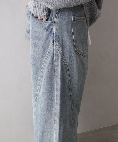 SpRay（スプレイ）の「デニムバレルパンツ（デニムパンツ・レディース・ブルー・SMALL/MEDIUM/LARGE）」の8枚目の写真