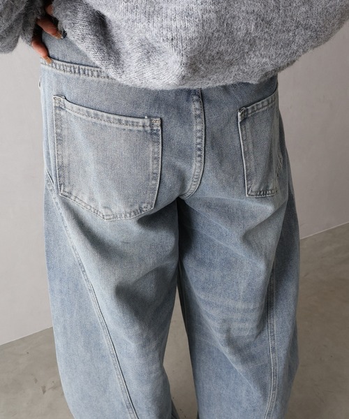 SpRay（スプレイ）の「デニムバレルパンツ（デニムパンツ・レディース・ブルー・SMALL/MEDIUM/LARGE）」の9枚目の写真