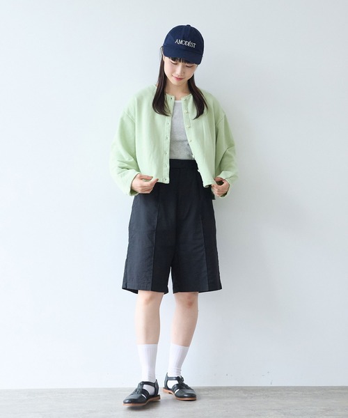 bulle de savon（ビュルデサボン）の「30/10 itsumo裏毛カーディガン（カーディガン/ボレロ・レディース・ライム/チャコールグレー/ピンク/サックスブルー・FREE）」の11枚目の写真