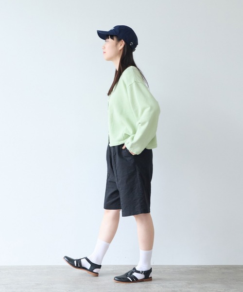 bulle de savon（ビュルデサボン）の「30/10 itsumo裏毛カーディガン（カーディガン/ボレロ・レディース・ライム/チャコールグレー/ピンク/サックスブルー・FREE）」の12枚目の写真