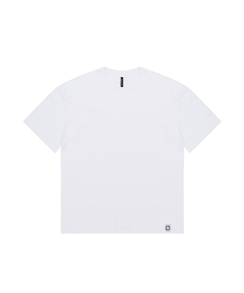 BARBELLWORKS（バーベルワークス）の「ベーシック無地オーバーサイズ10カラー（Tシャツ/カットソー・メンズ・ホワイト/チャコールグレー/ライトブルー/ブラック/ネイビー/グレー/オフホワイト/グリーン/オートミール/チャコール・1(M)/2(L)/3(XL)）」の2枚目の写真