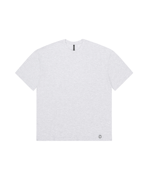 BARBELLWORKS（バーベルワークス）の「ベーシック無地オーバーサイズ10カラー（Tシャツ/カットソー・メンズ・ホワイト/チャコールグレー/ライトブルー/ブラック/ネイビー/グレー/オフホワイト/グリーン/オートミール/チャコール・1(M)/2(L)/3(XL)）」の3枚目の写真