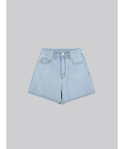 FRIVER07(フリバー07)の「Essential cotton denim shorts_Light blue(その他パンツ・レディース・スカイブルー・SMALL/MEDIUM)」の2枚目の写真