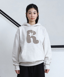 PARAKEET（パラキート）の「アプリケニーパッチフードパーカー (オートミール)（パーカー）」