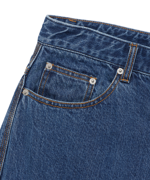 Cavish（カビシ）の「PATCHWORK DENIM PANTS BLUE(CV2EFUD112A)（デニムパンツ・レディース・ブルー・LARGE/MEDIUM/SMALL）」の4枚目の写真