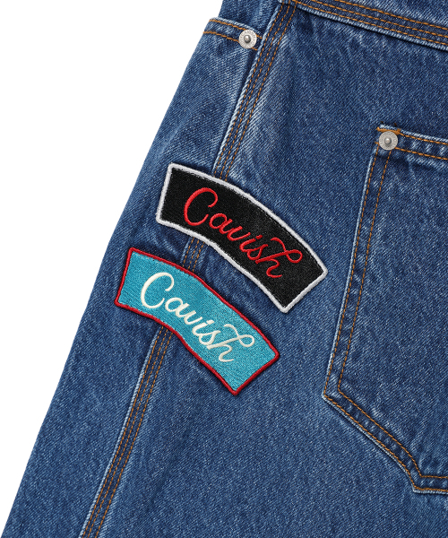 Cavish（カビシ）の「PATCHWORK DENIM PANTS BLUE(CV2EFUD112A)（デニムパンツ・レディース・ブルー・LARGE/MEDIUM/SMALL）」の7枚目の写真