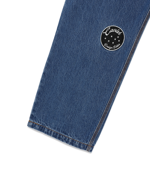 Cavish（カビシ）の「PATCHWORK DENIM PANTS BLUE(CV2EFUD112A)（デニムパンツ・レディース・ブルー・LARGE/MEDIUM/SMALL）」の8枚目の写真