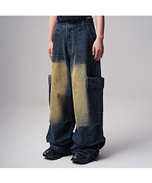Var Pocket Wide Denim Pants INDIGO