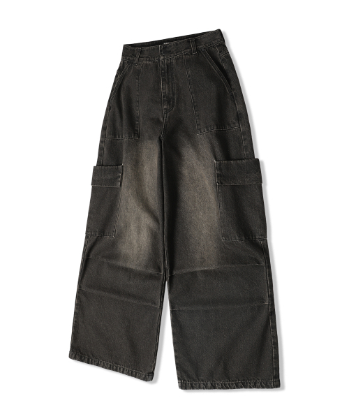 ZENDUST(ジェンダスト)の「Var Pocket Wide Denim Pants INDIGO(デニムパンツ・レディース・インディゴブルー・X-SMALL/SMALL/MEDIUM/LARGE/X-LARGE)」の6枚目の写真