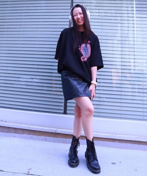 A NOTHING(アナッシング)の「ペイズリープリントカットアウト1/2Tシャツ(ブラック)(Tシャツ/カットソー・レディース・その他・MEDIUM/LARGE)」の7枚目の写真