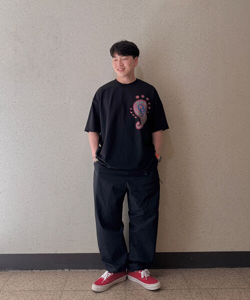 A NOTHING(アナッシング)の「ペイズリープリントカットアウト1/2Tシャツ(ブラック)(Tシャツ/カットソー・レディース・その他・MEDIUM/LARGE)」の12枚目の写真