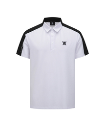 MEN SM BLOCK POINT SHORT T-SHIRT_WH