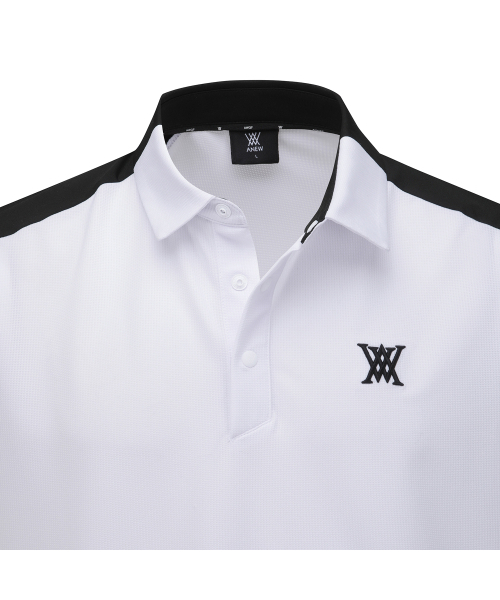 ANEW GOLF（アニューゴルフ）の「MEN SM BLOCK POINT SHORT T-SHIRT_WH（ポロシャツ・メンズ・その他・LARGE/X-LARGE/XX-LARGE/XXX-LARGE/MEDIUM）」の4枚目の写真