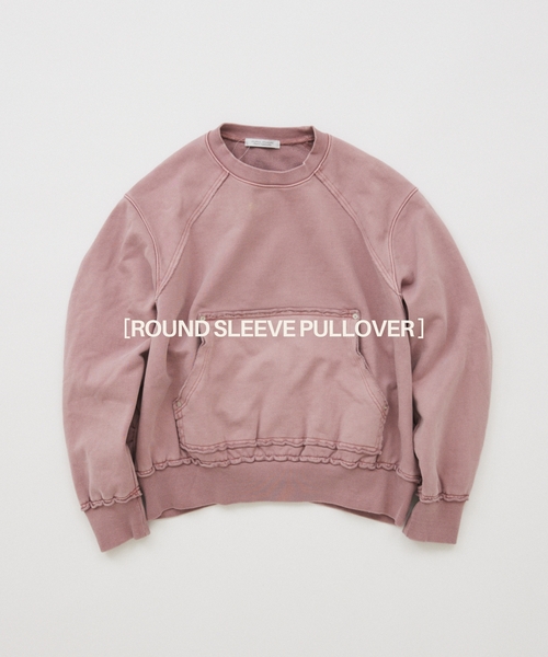 JOURNAL STANDARD（ジャーナルスタンダード）の「ラウンド スリーブ プルオーバー スウェット（スウェット・メンズ・サックスブルー/ピンク/ブラック系その他・LARGE/MEDIUM）」の3枚目の写真