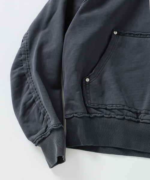 JOURNAL STANDARD（ジャーナルスタンダード）の「ラウンド スリーブ プルオーバー スウェット（スウェット・メンズ・サックスブルー/ピンク/ブラック系その他・LARGE/MEDIUM）」の5枚目の写真