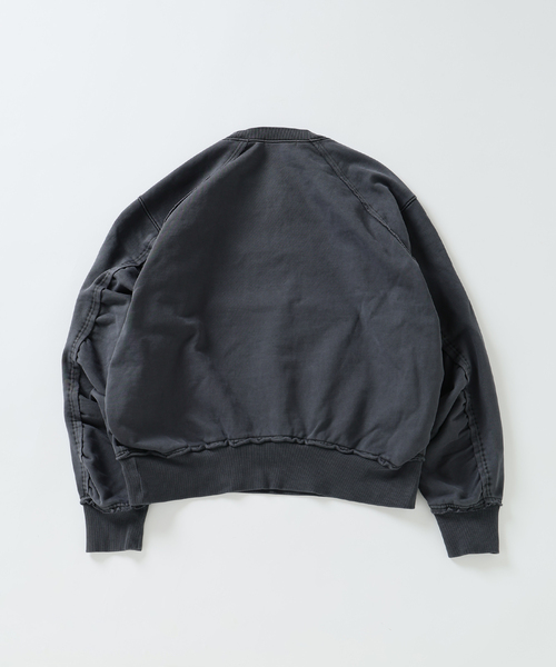 JOURNAL STANDARD（ジャーナルスタンダード）の「ラウンド スリーブ プルオーバー スウェット（スウェット・メンズ・サックスブルー/ピンク/ブラック系その他・LARGE/MEDIUM）」の9枚目の写真