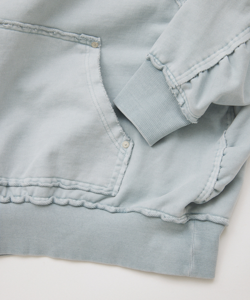 JOURNAL STANDARD（ジャーナルスタンダード）の「ラウンド スリーブ プルオーバー スウェット（スウェット・メンズ・サックスブルー/ピンク/ブラック系その他・LARGE/MEDIUM）」の13枚目の写真