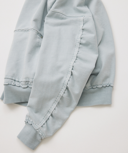 JOURNAL STANDARD（ジャーナルスタンダード）の「ラウンド スリーブ プルオーバー スウェット（スウェット・メンズ・サックスブルー/ピンク/ブラック系その他・LARGE/MEDIUM）」の14枚目の写真