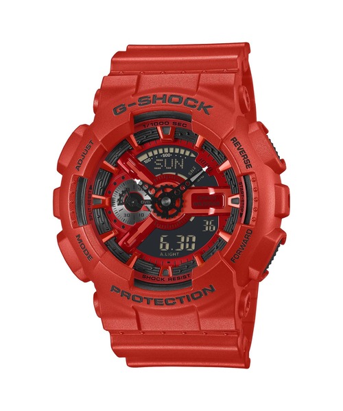 G-SHOCK(ジーショック)の「Iconic Styles / GA-110シリーズ / GA-110RRB-4AJF(アナログ腕時計・メンズ・レッド・FREE)」の1枚目の写真