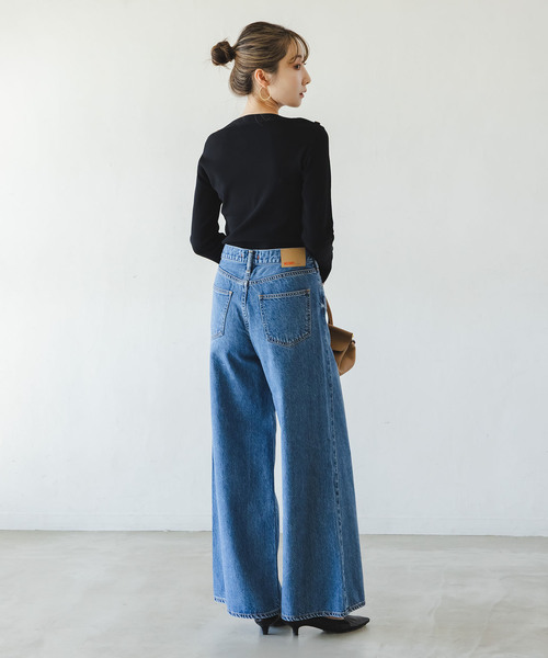 Noble（ノーブル）の「ショルダーボタンニットプルオーバー（ニット/セーター・レディース・ホワイト系その他/マルチ/ブラック・FREE）」の14枚目の写真