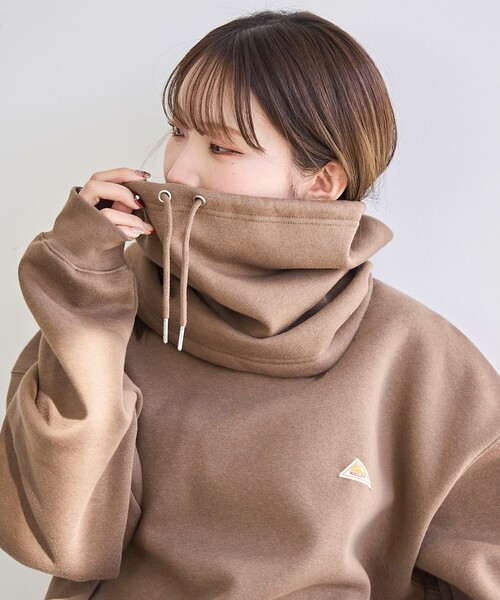 KELTY（ケルティ）の「KELTY（ケルティ）別注ネックウォーマー付きスウェット（スウェット・メンズ・ホワイト/ブラック/パープル/グレー/モカ・S/M/L）」の6枚目の写真