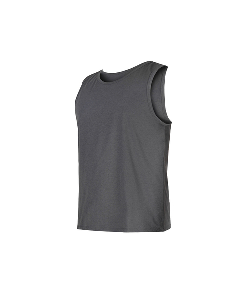 WHILE(ワイル)の「24SSブラックテープスリーブレス(CHARCOAL)(Tシャツ/カットソー・メンズ・その他・MEDIUM/LARGE)」の1枚目の写真