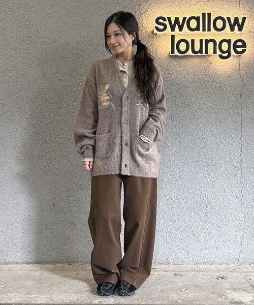 ANOTHER OFFICE WOMEN(アナザー オフィス ウーマン)の「w. Waffle Henley Shirt (Pale khaki)(Tシャツ/カットソー・レディース・その他・FREE)」の9枚目の写真