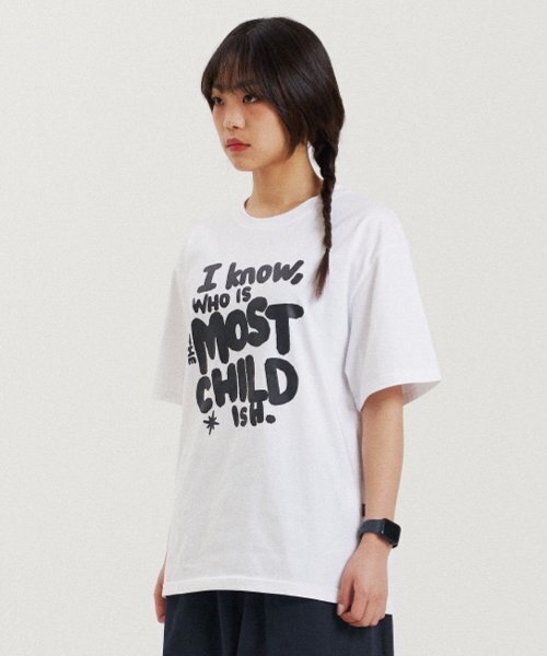 THE FACO(ファコ)の「TYPO BOXY TEE WHITE(Tシャツ/カットソー・レディース・その他・SMALL/MEDIUM/LARGE)」の1枚目の写真