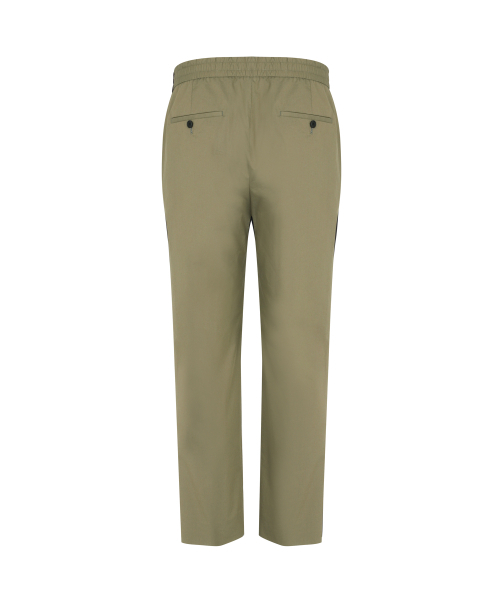 SOLEW（ソル）の「テーパードツータックバンディングパンツ_ライトカーキ（その他パンツ・メンズ・その他・SMALL/MEDIUM/LARGE/X-LARGE）」の2枚目の写真