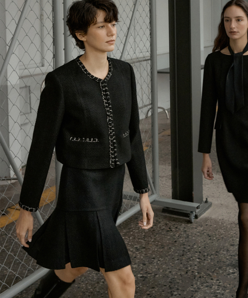 OCTETTE(オテット)の「CHIFFON MIX PLEAT SK_BLACK(スカート・レディース・その他・SMALL/MEDIUM/X-SMALL)」の2枚目の写真