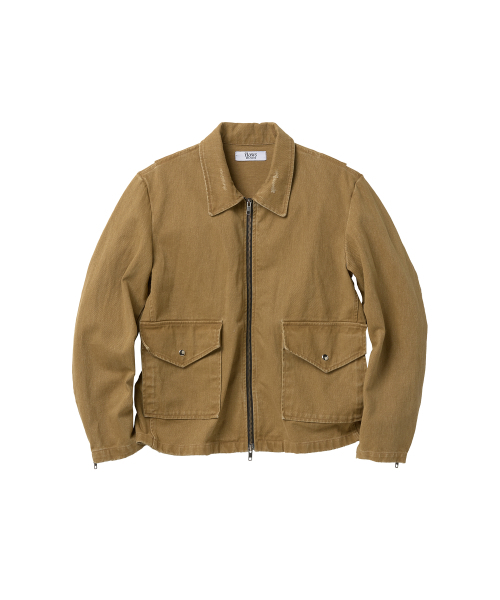 FLAWSROOM(フローズルーム)の「Vintage Washed Jacket BEIGE(デニムジャケット・メンズ・その他・MEDIUM/LARGE)」の1枚目の写真