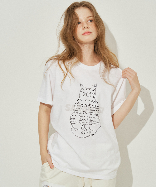 SARANAGI（サラナギ）の「SE0535-T-SHIRT(white)（Tシャツ/カットソー・レディース・ホワイト・FREE）」の2枚目の写真