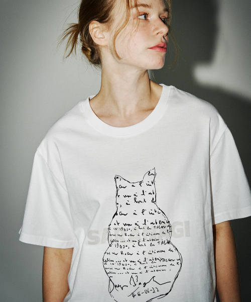 SARANAGI（サラナギ）の「SE0535-T-SHIRT(white)（Tシャツ/カットソー・レディース・ホワイト・FREE）」の4枚目の写真