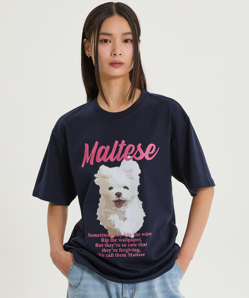 WaiKei（ワイケイ）の「クラウドイラスト半袖Tシャツ ネイビー（Tシャツ/カットソー・レディース・その他・0/1/2）」の4枚目の写真