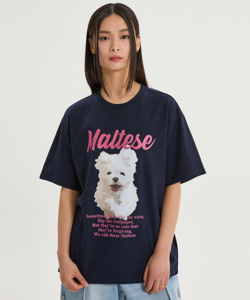 WaiKei（ワイケイ）の「クラウドイラスト半袖Tシャツ ネイビー（Tシャツ/カットソー・レディース・その他・0/1/2）」の5枚目の写真