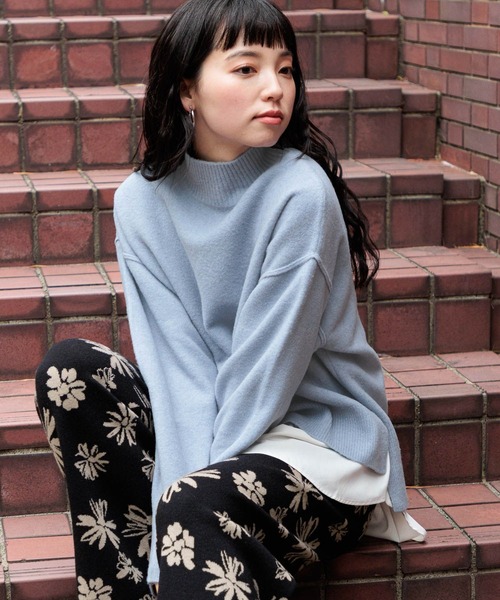 セール】Wコアスパンハイネックプルオーバー（ニット/セーター）｜niko